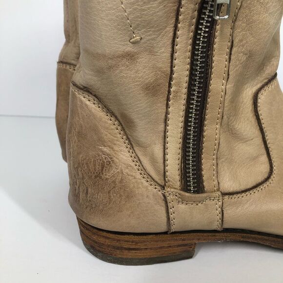 Blackstone Chelsea Side Zip Booties Taupe Western Inspired Ankle Boots 39 US 9 - Picture 2 of 9